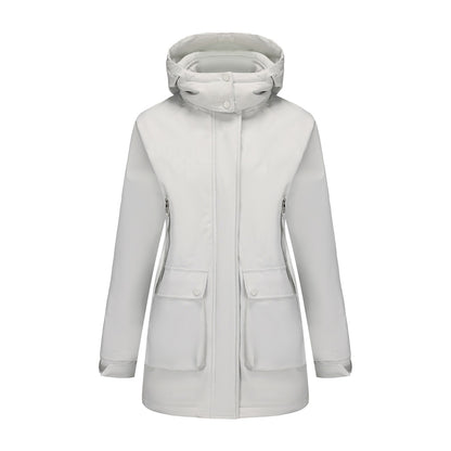 women’s waterproof padded parka coat